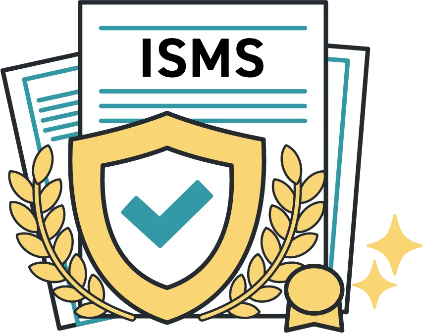 ISMS認証を表すイラスト